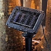 abordables Lumières de cordes solaires-guirlande lumineuse solaire d&#039;extérieur - étanche 3 m&amp;amp;Guirlande lumineuse en fer forgé de 5 m avec télécommande pour Noël, décorations de fêtes de fin d&#039;année