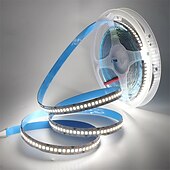 Недорогие Штекерные полосы света-светодиодная лента 2835 1200leds высокая яркость теплый белый натуральный белый гибкий светодиодный трос ленточная световая лампа 5 м постоянного тока 12 в