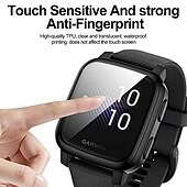 Χαμηλού Κόστους Smartwatch Θήκη-suoman 3-pack για θήκη garmin venu sq, προστατευτική θήκη κάλυψης προφυλακτήρα tpu bumper για κάλυψη μουσικής venu sq / smartwatch venu sq - μαύρο + ασημί + διαυγές
