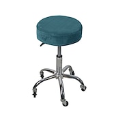 cheap Dining Chair Cover-Round Bar Stool Covers Velvet Stretch Dining Chair Seat Slipcover Cushion Slipcover Elastic Soft and Washable for Wedding Party Wedding