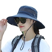 cheap Outdoor Headwear-Hat Sun Hat Bucket Hat Packable UV Protection Breathable for Cotton Summer Spring