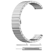 economico Cinturini per orologi Samsung-Cinturino per orologio  per Samsung Watch 3 45mm, Galaxy Wacth 46mm, Gear S3 Classic / Frontier, Gear 2 Neo Live Acciaio inossidabile Sostituzione Cinghia 22mm Lavoro Chiusura classica Polsino