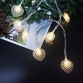 cheap USB String Lights-LED Fairy String Lights Love Heart Shape 3M 20LEDs 1.5M 10LEDs Battery or USB Operation LED String Lights Wedding Holiday Party Family Bedroom Decoration