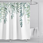 ieftine Perdele de Duș-Cortină de duș cu cârlige 180cm*180cm(70&quot;*70&quot;) Potrivită pentru separarea zonelor umede și uscate în baie impermeabilă rezistentă la ulei peisaj floral botanic