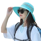 cheap Outdoor Headwear-Hat Sun Hat Bucket Hat Packable UV Protection Breathable for Cotton Summer Spring