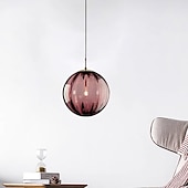 cheap Island Lights-LED Pendant Light Bedside Light Glass Globe Design Modern 15 cm Lantern Desgin Metal Electroplated Modern Artistic 110-120V 220-240V