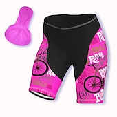 abordables Pantalones, shorts y faldas de mujer-Mujer Graphic Estampado Letra y Número Pantalones cortos de ciclismo de carretera Pantalones cortos bicicleta Culotte Ciclismo Bicicleta Bermudas Pantalones MTB Bicicleta Montaña Ciclismo Carretera