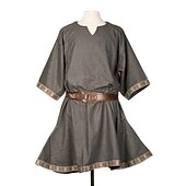 abordables Hauts-Punk &amp; Gothique Médiéval Renaissance Blouse / Chemise Tunique Guerrier Viking Grande Taille Couleur Unie Déguisement Homme Viking Performance Soirée Scène Adulte Chemisier