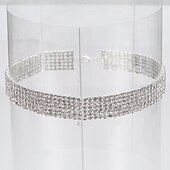 cheap Jewelry Sets-Bridal Jewelry Sets 1 set Rhinestone 1 Necklace Earrings Women&#039;s Fashion Personalized Simple Classic Precious Geometric Jewelry Set For Wedding Anniversary Wedding Guest