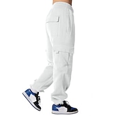 cheap Running Pants &amp; Tights-Women&#039;s Joggers Cargo Pants Drawstring Baggy Bottoms Athletic Athleisure Winter Breathable Soft Sweat wicking Gym Workout Running Jogging Sportswear Activewear Solid Colored Black White Army Green