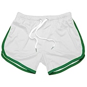 billige aktive shorts for menn-Herre Atletisk shorts 3 tommers shorts Korte shorts Joggeshorts Gymshorts Sport Treningssenter Bading Pustende Hurtigtørkende Snorer Elastisk midje Helfarge Kort Sportslig Avslappet / Sportslig