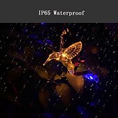 economico Striscie luci ad energia solare-luci solari esterne ip65 luci a catena per colibrì impermeabili 5m 20led 3.5m 10led luci a catena per fata giardino matrimonio festa decorazione esterna