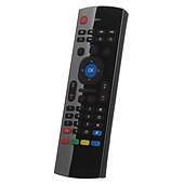 Недорогие Приставки TV Box-заводская розетка mx3-a беспроводная 2,4 ГГц воздушная мышь мини-клавиатура мини-размер новинка 81 шт. клавиши мышь умный голосовой пульт дистанционного управления радиочастотная беспроводная