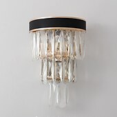 billige Vegglamper for innendørsbruk-krystall moderne vegglamper vegglamper grå gjennomsiktig soverom butikker kafeer krystall vegglampe 220-240v 110-120v 5 w