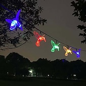 economico Striscie luci ad energia solare-luci solari esterne ip65 luci a catena per colibrì impermeabili 5m 20led 3.5m 10led luci a catena per fata giardino matrimonio festa decorazione esterna