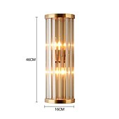 cheap Indoor Wall Lights-Lightinthebox LED Wall Light Crystal Mini Style Modern Nordic Gold Style Rigid LED Light Bars Living Room Bedroom Steel Wall Light 220-240V 110-120V