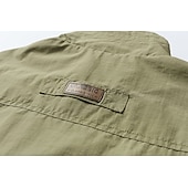 voordelige actieve bovenkleding voor heren-Voor heren Vissersvest Wandelvest Mouwloos Overkleding Rits top Buiten waterdicht Winddicht Ultralicht (UL) Ademend Chinlon Zwart Leger Groen Grijs Jagen Vissen Klimmen / Sneldrogend / Multi Pocket