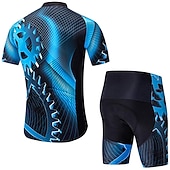 preiswerte Herrenbekleidungs-Sets-21Grams Herren Radtrikot mit Radhose fahrradbekleidung set Kurzarm MTB Mountain Rennrad Grün Schwarz Grau Ausrüstung Fahhrad Sportkleidung 3D-Pad Atmungsaktiv Rasche Trocknung