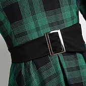 Χαμηλού Κόστους 1950-Όντρεϊ Χέπμπορν Δεκαετία του 1950 Κοκτέιλ Φόρεμα Vintage Φόρεμα Φορέματα Φόρεμα γραμμής Φόρεμα Flare Γυναικεία Στολές Πεπαλαιωμένο Μεταμφίεση Πάρτι Χοροεσπερίδα Καθημερινά Ρούχα Μακρυμάνικο