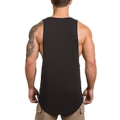 cheap Tank Tops-Men's Running Tank Top Workout Tank Sleeveless Vest / Gilet Summer Cotton Breathable Quick Dry Yoga Fitness Running Sportswear Activewear Black White Green