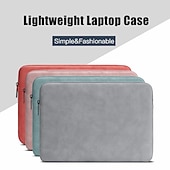 billige Vesker og ryggsekker til bærbar datamaskin-laptop sleeves litbest 10" 12" 14" veske til bærbar PC, kompatibel med macbook, hp, dell, lenovo, asus, acer, chromebook notebook, vanntett støtsikker pu skinn solid farge, for kontor&amp;amp; skoler