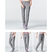 halpa Housut ja shortsit-Naisten Vaellushousut Kesä Ulko- Hengittävä Vedenkestävä Nopea kuivuminen Kevyt Housut Alaosat Joustava vyötärö Vetoketjullinen tasku Violetti Musta Spandex Metsästys Kalastus Kiipeily M L XL XXL XXXL
