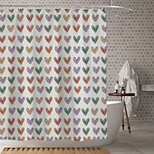 cheap Shower Curtains-Waterproof Fabric Shower Curtain with Hooks 180cm*180cm(70&quot;*70&quot;) Bathroom Decoration Modern Geometric Abstract