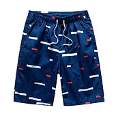 abordables maillot de bain boxer homme-maillot de bain pour hommes short de plage à séchage rapide cordon de serrage léger avec taille et poches élastiques