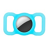 abordables Fundas Airtag-teléfono Funda Para Apple AirTag AirTag Estuche de silicona Portátil Con Llavero Anti-perdida Color sólido Silicona