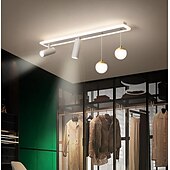 cheap Chandeliers-LED Ceiling Light With Spot Light Porch Light Modern White 80cm 100 cm Single Design Chandelier Metal Artistic Style Modern Style Stylish Painted Finishes 220-240V 110-120V