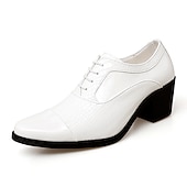 economico Formale-scarpe oxford da uomo in vernice nera con motivo coccodrillo in similpelle – scarpe eleganti con tacco a blocco, perfette per lavoro, matrimonio ed eventi speciali