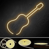 olcso Neon LED-es világítás-2 m 6,6 láb neon csík lámpák 240 led 2835 smd meleg fehér színes barkács karácsonyi újév bár ágynemű parti vízálló vágható dekoratív 12v