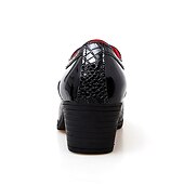 economico Formale-scarpe oxford da uomo in vernice nera con motivo coccodrillo in similpelle – scarpe eleganti con tacco a blocco, perfette per lavoro, matrimonio ed eventi speciali