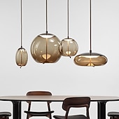 preiswerte Insellichter-LED Pendelleuchte Glas Kücheninsel Licht Single Design Galvanisierte LED Nordic Style 220-240V 110-120V