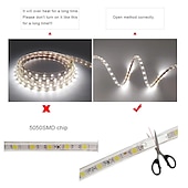 cheap Waterproof Strip Lights-LED Strip Flexible Light SMD 5050 AC220V 110V 60LEDs Waterproof LED Tape LED Light With Power Plug 5m 10m 1m