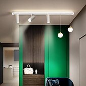 cheap Chandeliers-LED Ceiling Light With Spot Light Porch Light Modern White 80cm 100 cm Single Design Chandelier Metal Artistic Style Modern Style Stylish Painted Finishes 220-240V 110-120V