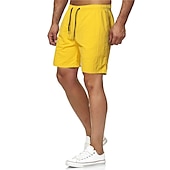 cheap Men&#039;s Swimming Shorts-Men&#039;s Board Shorts Swim Shorts Swim Trunks Beach Shorts Drawstring Elastic Waist Print Solid Color Print Quick Dry Outdoor Knee Length Daily Beach Hawaiian Chino Grass Green Black Micro-elastic