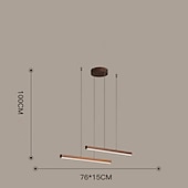 economico Luci Isola cucina-lampada a sospensione lineare a led cucina isola luce ufficio luce 1 testa 2 teste lampadario alluminio stile moderno eleganti finiture verniciate 220-240 v 110-120 v