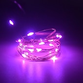 tanie Łańcuchy świetlne baterii-Led string light miedziany drut string lights z baterią 3aa stabilną na bajkowej dekoracji wnętrz,
