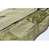 voordelige actieve bovenkleding voor heren-Voor heren Vissersvest Wandelvest Mouwloos Overkleding Rits top Buiten waterdicht Winddicht Ultralicht (UL) Ademend Chinlon Zwart Leger Groen Grijs Jagen Vissen Klimmen / Sneldrogend / Multi Pocket