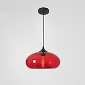 economico Luci Isola cucina-lampada a sospensione a led 28 cm lampada a sospensione design singolo in vetro elettrolitico moderno stile nordico 110-240 v