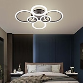 abordables Plafonniers à intensité variable-plafonnier led lueur vers l&#039;extérieur plafonnier led 4/6/8 lumières encastrées design de cercle simplicité de style moderne acrylique 90w salon salle à manger luminaire de chambre à coucher