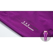halpa Housut ja shortsit-Naisten Vaellushousut Kesä Ulko- Hengittävä Vedenkestävä Nopea kuivuminen Kevyt Housut Alaosat Joustava vyötärö Vetoketjullinen tasku Violetti Musta Spandex Metsästys Kalastus Kiipeily M L XL XXL XXXL