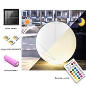 preiswerte Unterwasserlampen-1/2 stücke schwimmende pool lichter im freien solar ball mond lampe ip68 wasserdicht rgb mit fernbedienung für schwimmbad hof garten ktv bar party dekorative urlaub sommer beleuchtung