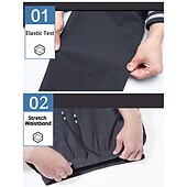 voordelige Bodems-Dames Wandelbroek Zomer Buiten Ademend Sneldrogend Rekken Lichtgewicht Broeken / Regenbroek / Overbroek Kleding Onderlichaam Trekkoord Zak met rits Elastische taille Zwart Paars Elastaan Jagen Vissen