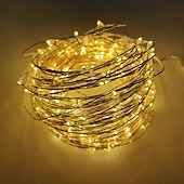tanie Łańcuchy świetlne baterii-Led string light miedziany drut string lights z baterią 3aa stabilną na bajkowej dekoracji wnętrz,