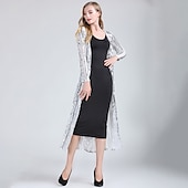 cheap Wedding Guest Wraps-Shawl &amp; Wrap Women&#039;s Wrap Elegant Bridal Long Sleeve Tulle Wedding Wraps With Split Joint For Wedding Summer