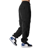cheap Running Pants &amp; Tights-Women&#039;s Joggers Cargo Pants Drawstring Baggy Bottoms Athletic Athleisure Winter Breathable Soft Sweat wicking Gym Workout Running Jogging Sportswear Activewear Solid Colored Black White Army Green