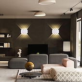 cheap Outdoor Wall Lights-3-Light 17cm LED Wall Lights Geometric Design Waterproof Outdoor Wall Lights Modern Minimalist Style Aluminum Living Room Bedroom Corridor Wall Light IP65 85-265V