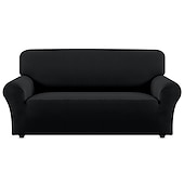 ieftine Cuvertură Canapea-husă de canapea elastică husă elastică visiniu canapea secțională fotoliu loveseat 4 sau 3 locuri canapea în formă de l protector de mobilă husă anti-alunecare moale lavabilă